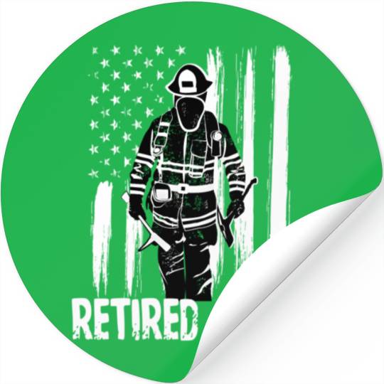 Retired Fire Chief Firefighter Fire Stickers