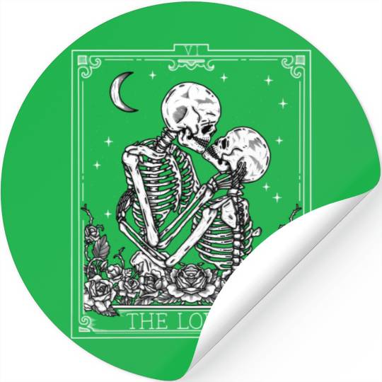 The Tarot Card Astrology Goth Halloween Stickers