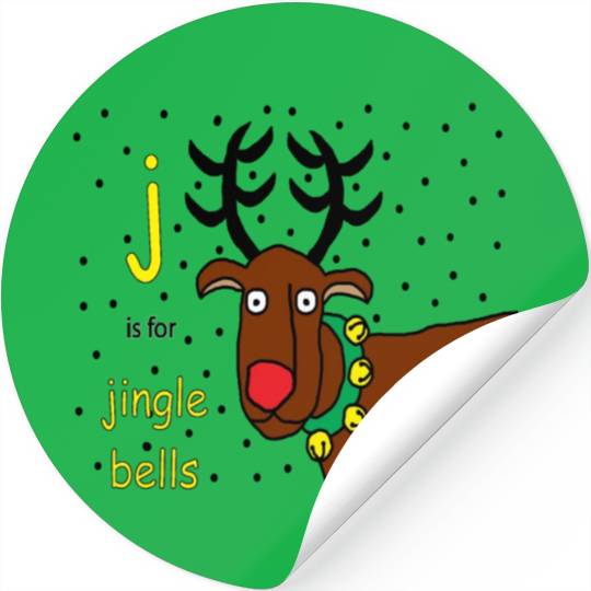 j is for jingle bells Stickers