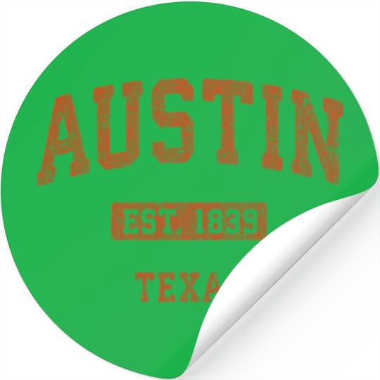 Austin Texas Tx Athletic Sports Stickers