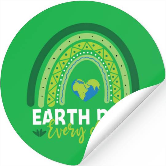 Earth Day Teacher Earth Day Everyday Rainbow Stickers