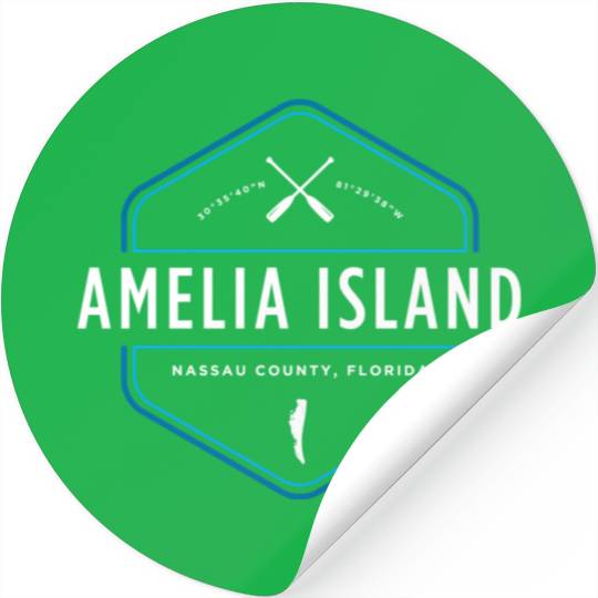 Amelia Island Florida Beach Stickers