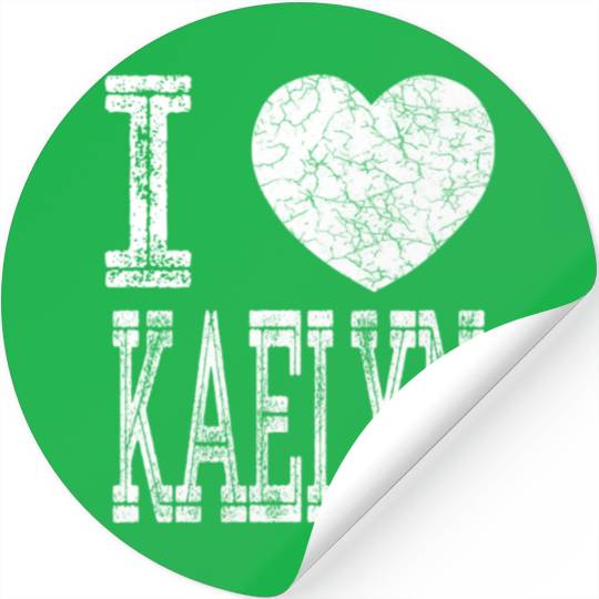 I Love Kaelynfriend Daughter Heart Stickers