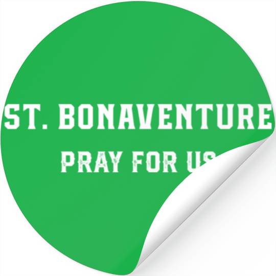St Bonaventure Religious Catholic Saint Stickers