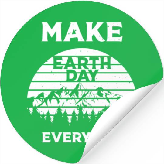 Earth Day Everyday Green Earth Stickers