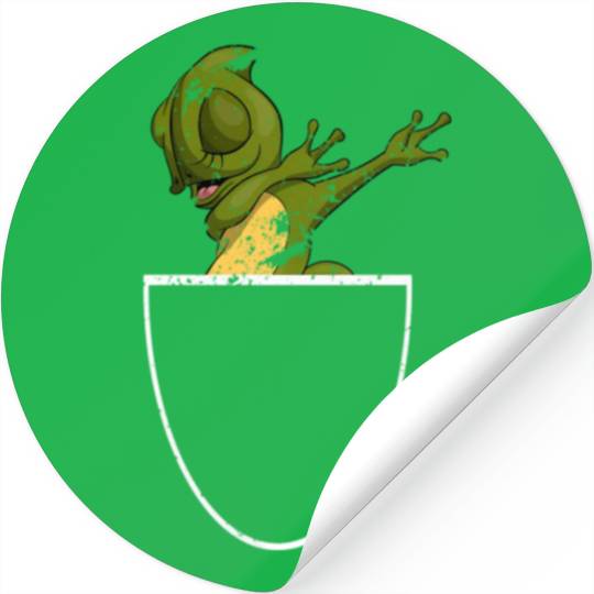 Dabbing Lizard Reptile Animal Pocket Chameleon Stickers