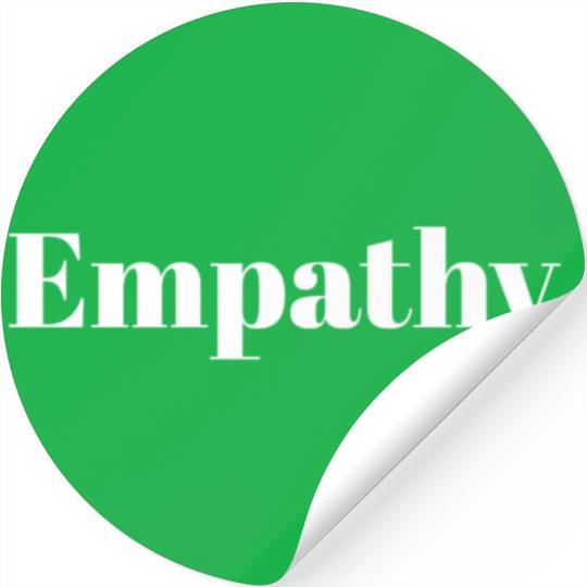 Statement Empathy Blue Small Stickers