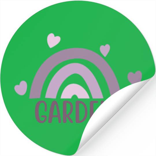 Garden Quotes With Rainbow Design Stickers