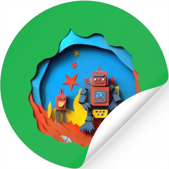 AI Overlords Stickers