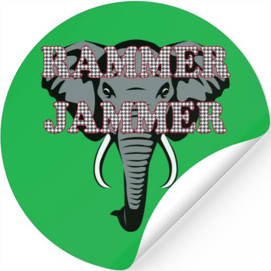 Albm Rammer Jammer Houndstooth Elephant Tide Stickers