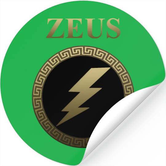 Zeus Ancient Greek God Thunderbolt Stickers