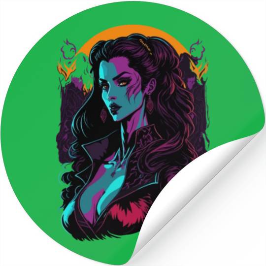 Vampire Girl Stickers