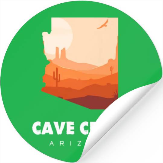 Caving Cave Creek Arizonna For Caveman Hiker Stickers