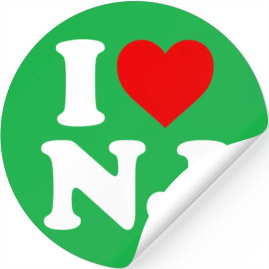 I Love Nj Heart New Jersey Stickers
