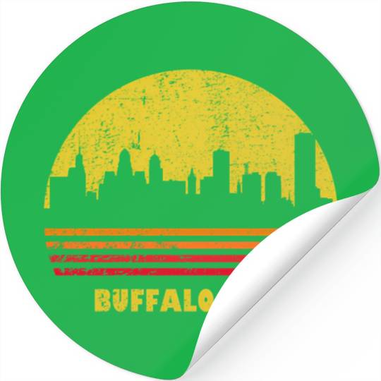 Sunset Buffalo Ny yline Stickers