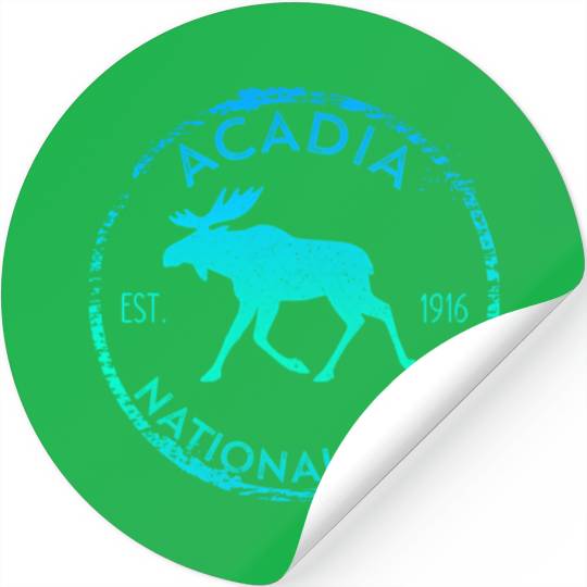 Acadia National Park Np Maine Moose Stickers