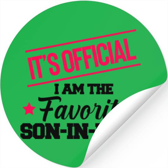 Favorite Son In Law Stickers