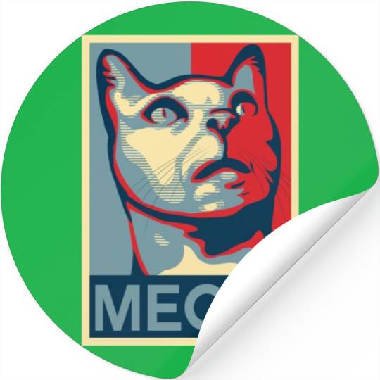 Cat - 'MEOW' Stickers
