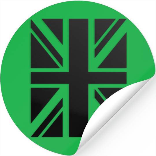 Black Union Jack - Uk Flag - Great Britain Stickers