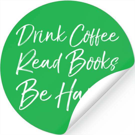 English Teacher Literary Drink Coffee Read Boo Be Stickers