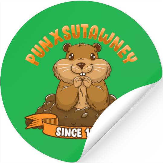 Groundhog Day Phil Ground Hog Punxsutawney Stickers
