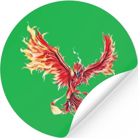 Phoenix From The Ashes Mythical Fire Bird Phoenix Stickers