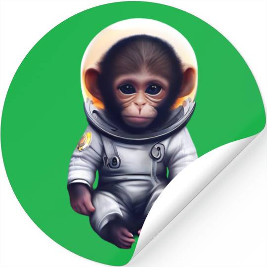 Astronaut monkey Stickers