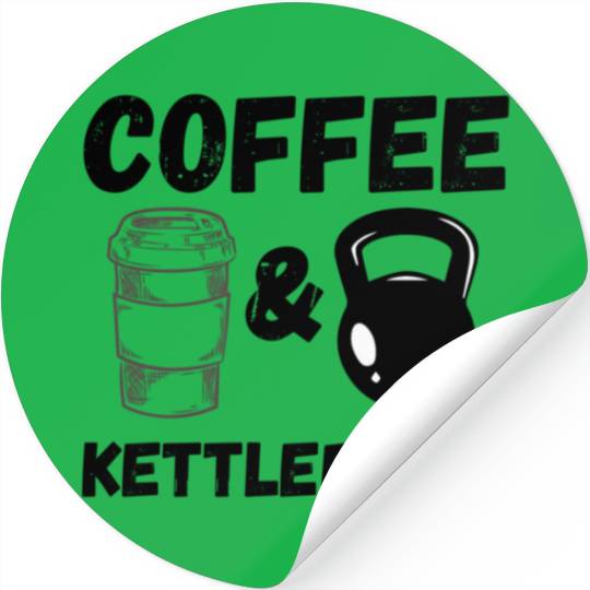 Coffee Kettlebells Fitness Workout Gym Gymtics Stickers
