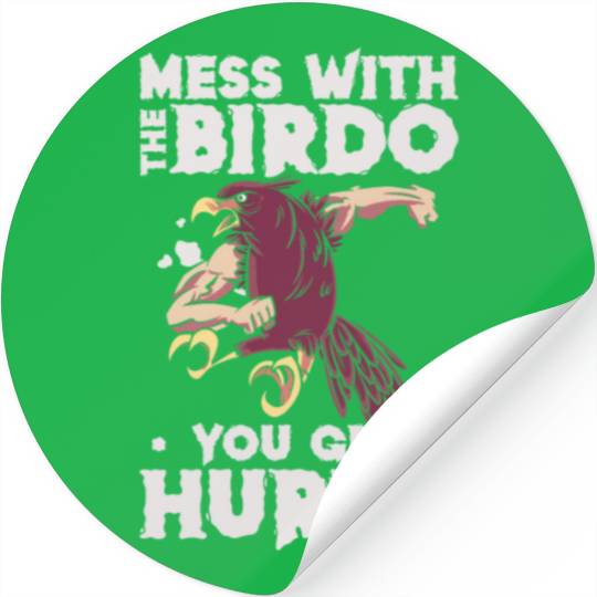Bird Cartoon Birdwatching Bird Owner Stickers