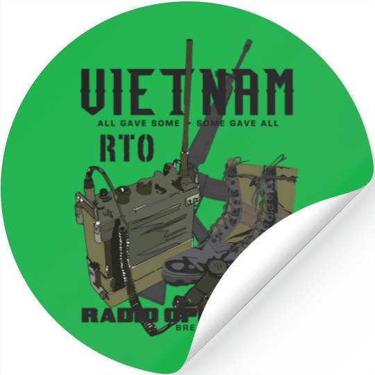 Vietnam Veteran Radio Operator Stickers