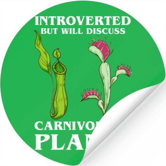 Carnivorous Plants Men Northern Pitcher Venus Fly Stickers