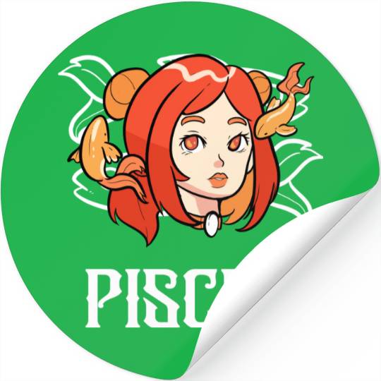 Pisces Horoscope Astrology Tarot Card Star Sign Stickers