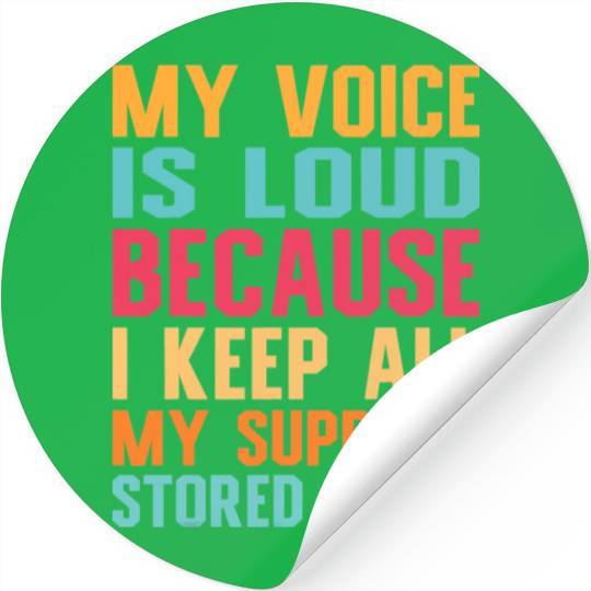 Social Worker My voice is loud social work Stickers
