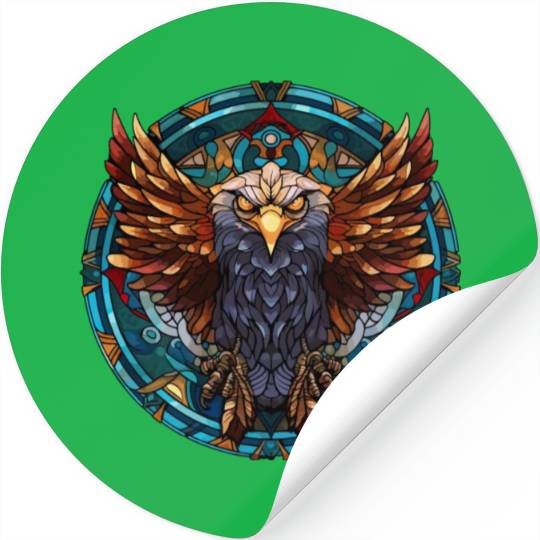 Stained Glass Eagle (2 of 4) Stickers