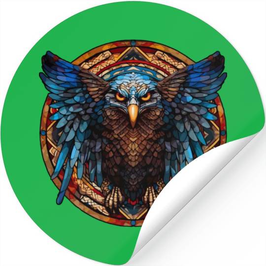 Stained Glass Eagle (4 of 4) Stickers