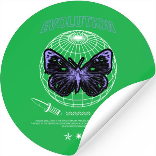Butterfly Evolution Stickers