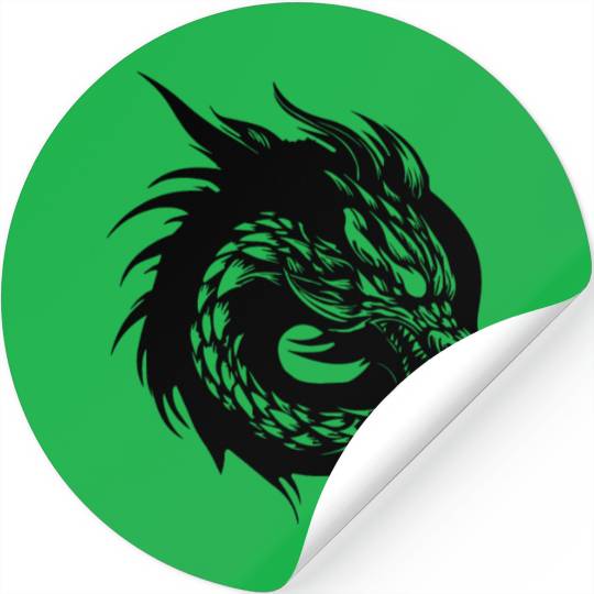 Dragon Mythical Fantasy Serpent Stickers