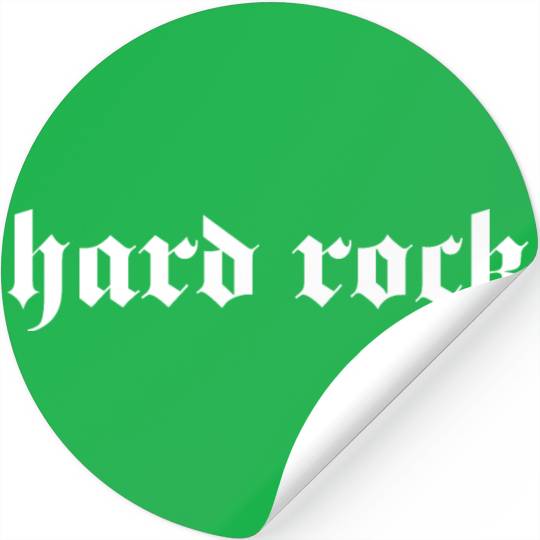 hardrock typography Stickers