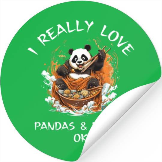Kawaii Anime Panda Otaku Japanese Ramen Noodles Stickers