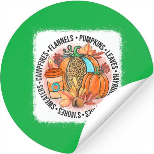 It's Fall Y'all Happy Fall Vibes Autumn Leaves Stickers