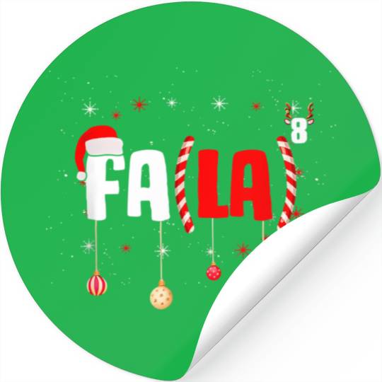 Math Teacher Fa La8 Equations Fa La La La Stickers