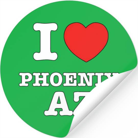 I Heart Phoenix Arizonna Love Stickers