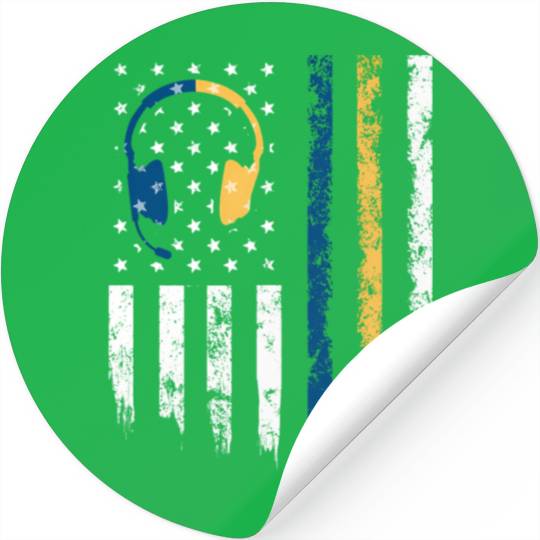 Gold Blue Line 911 Police Dispatcher First Stickers