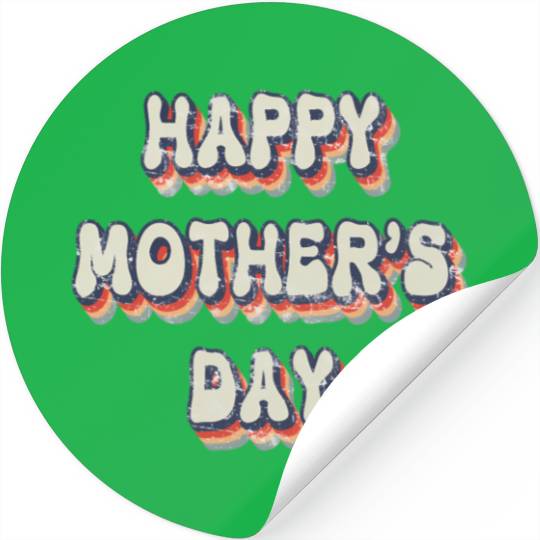 Vintage Happy Mother'S Day Stickers