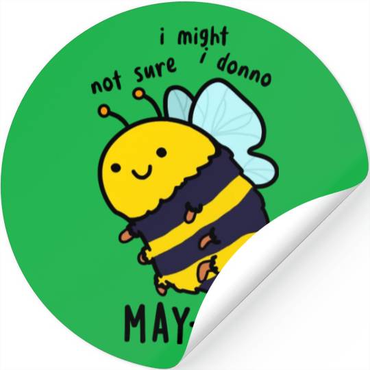 May Bee Funny Insect Bee Stickers