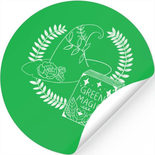 Green Magic Plants Stickers