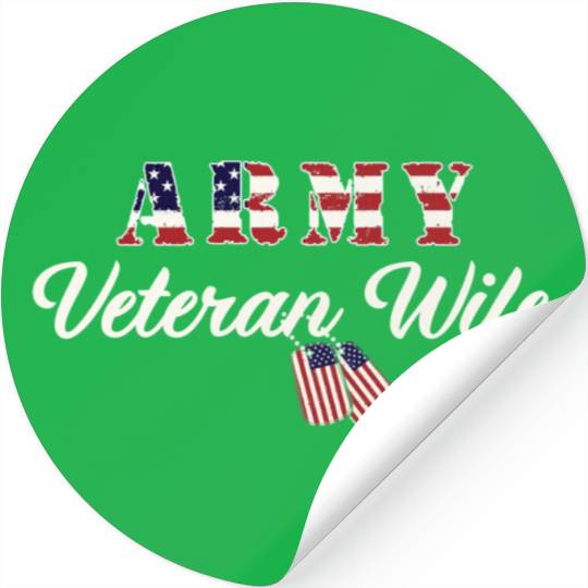 US Army Veteran Wife Stickers