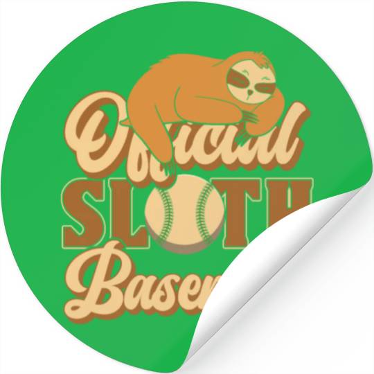 Sloth Sloth Baseball Stickers