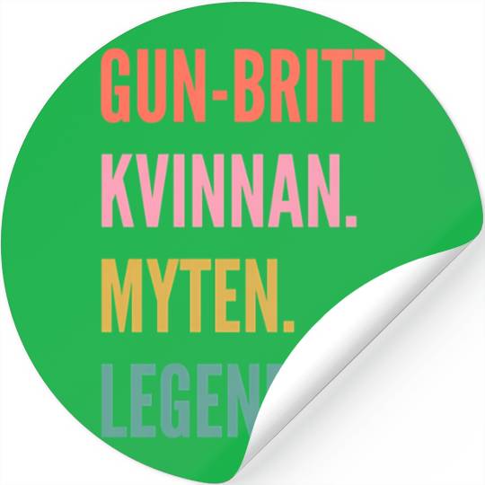 Swedish First Name Stickers