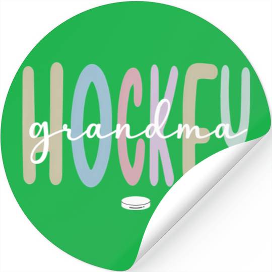 Proud Ice Hockey Grandma Ice Hockey Grandmother Stickers